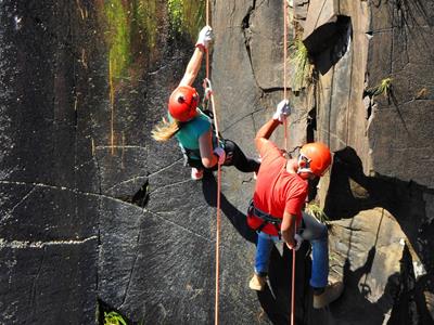 Realizado Rappel na Cascata do Avencal 22