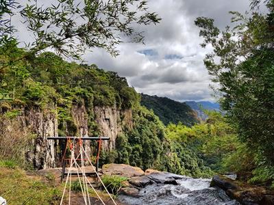 Realizado Rappel na Cascata do Avencal 28