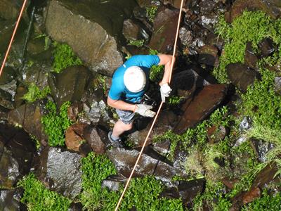 Realizado Rappel na Cascata do Avencal 32