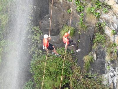 Realizado Rappel na Cascata do Avencal 43