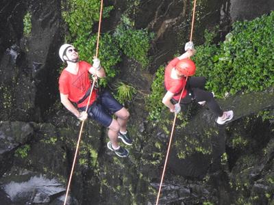 Realizado Rappel na Cascata do Avencal 44