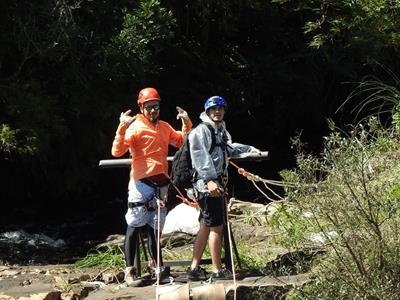 Realizado Rappel na Cascata do Avencal 5