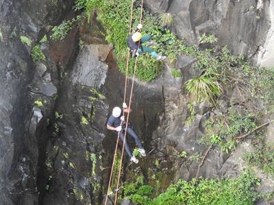 Realizado Rappel na Cascata do Avencal 51