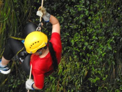 Realizado Rappel e Tirolesa na Cascata do Avencal 12