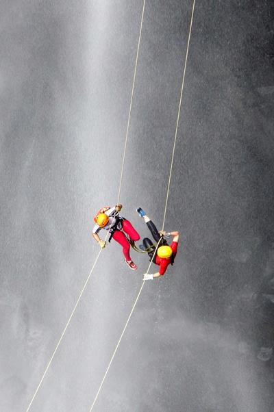 Realizado Rappel e Tirolesa na Cascata do Avencal 22