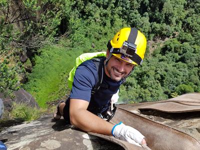 Realizado Rappel e Tirolesa na Cascata do Avencal 28