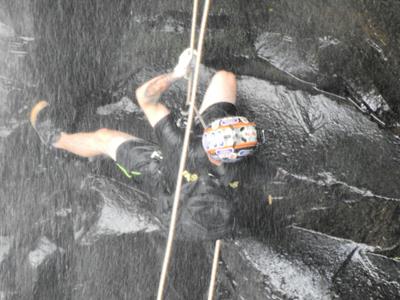 Realizado Rappel e Tirolesa na Cascata do Avencal 6