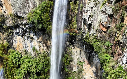 Realizado Rappel na Cascata do Avencal em Urubici/SC - 4 e 5 de março de 2017