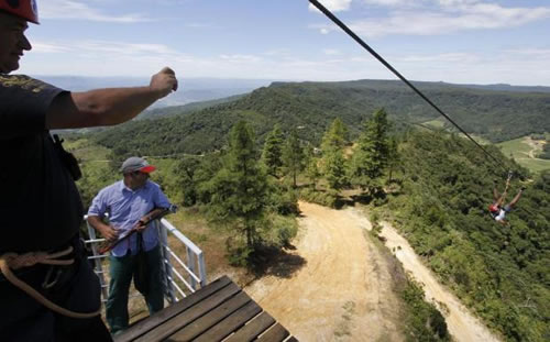 Big Mountain Adventure Park em Rodeio apresenta a maior tirolesa das Américas - Jornal de Santa Catarina