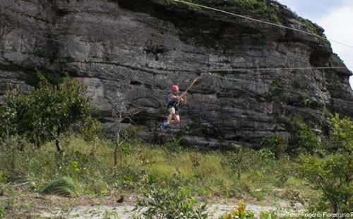 Uma queda com muita beleza e adrenalina: Tirolesa Voo da Águia é sensação em Chapada - Olhar Conceito